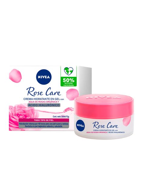 Crema Hidratante Facial Rose Care 50 ml Nivea-0