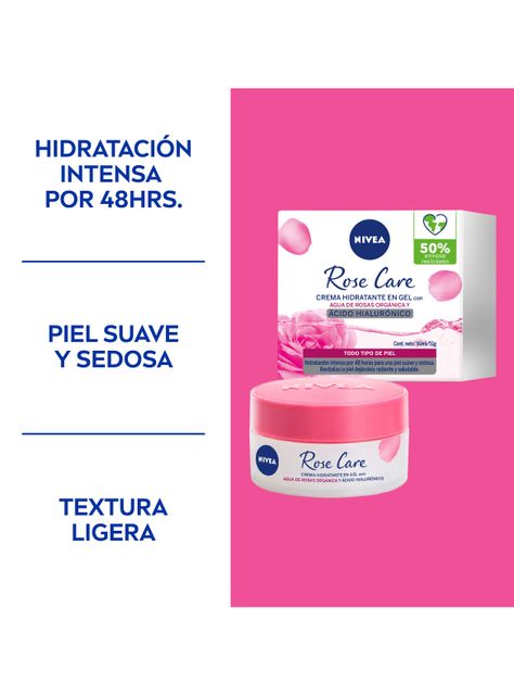 Crema Hidratante Facial Rose Care 50 ml Nivea-5