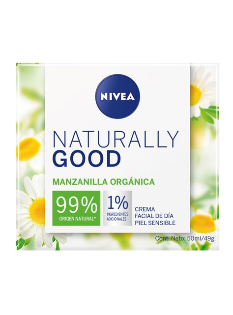 Crema Nivea Facial Naturally Good Manzanilla 50 ml-1