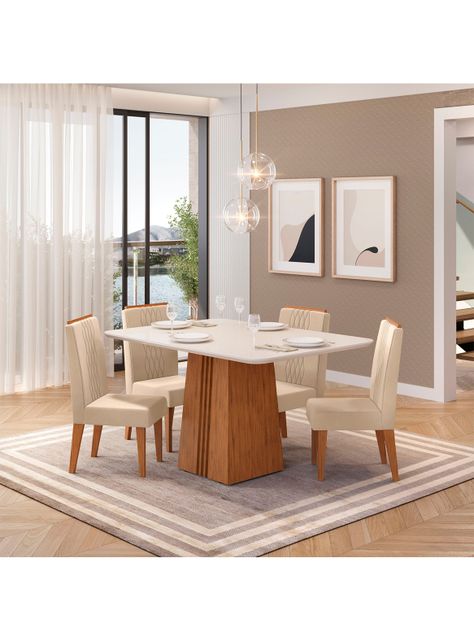 Juego de Comedor Italia Lia + 4 Sillas-4