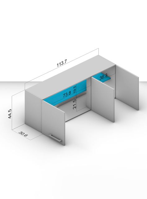 Mueble Aéreo New Opie 3P-1