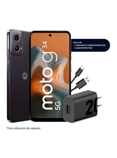 Smartphone Moto G34 5G 256GB 6.5" Liberado Negro-1