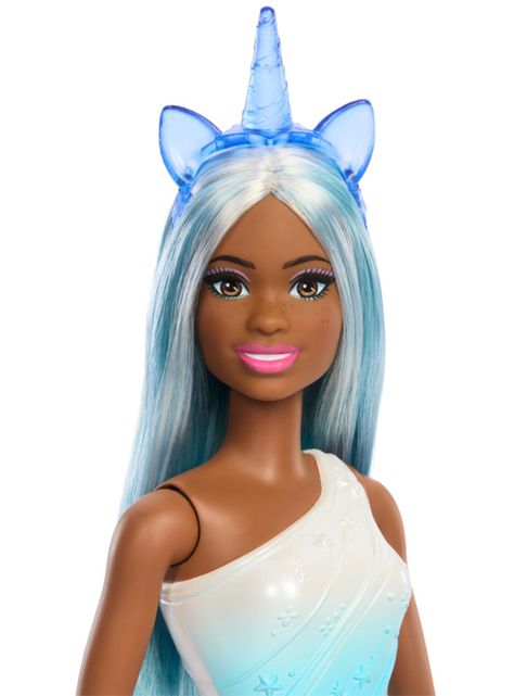Muñeca Unicornio Falda de Ensueño Azul-2