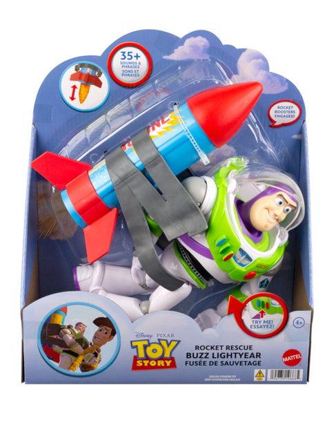 Figura de Acción Buzz con Cohete 12"-1