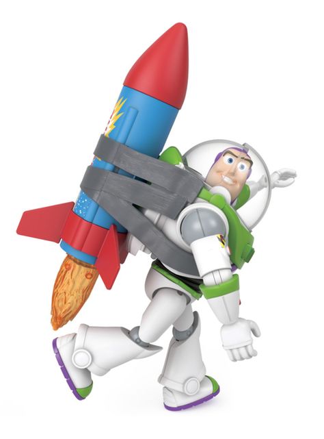 Figura de Acción Buzz con Cohete 12"-0