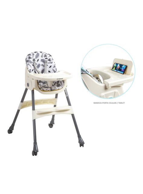 Silla de Comer Steps Gris Bebesit-4
