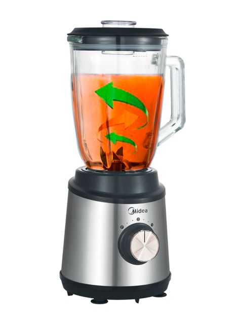 Licuadora 1.5 Litros 800W Acero Inoxidable Negra-2