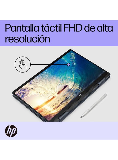 Notebook HP Pavilion x360 14-ek0007la Intel Core i5 8GB RAM 512GB SSD 14" Táctil FHD Windows Home + Lápiz Zenvo Natural Silver-6