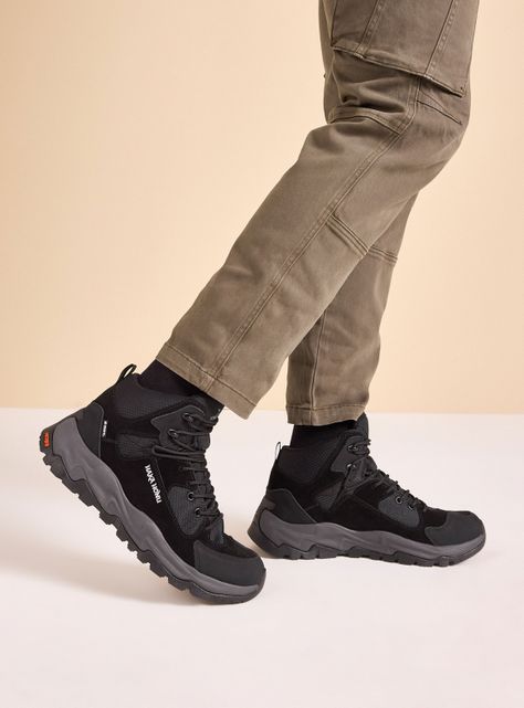 Zapatilla Outdoor Cuero Cordillera Alta Hombre-0
