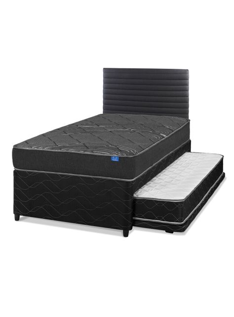 Diván Black 1.5 Plazas + Respaldo Modern-0