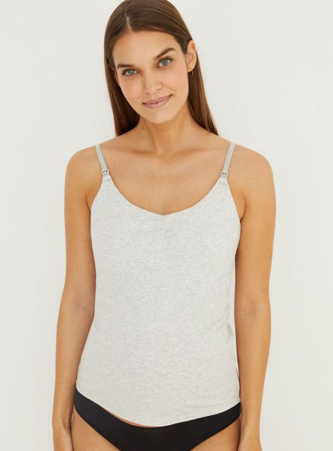 Polera Pijama Maternal Gris-0
