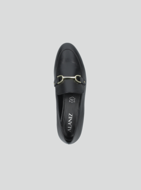 Mocasín Cuero con Hebilla Mujer-3