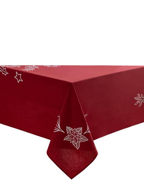 Mantel Rojo Navideño 180x300 cm-0