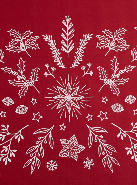 Mantel Rojo Navideño 180x300 cm-2