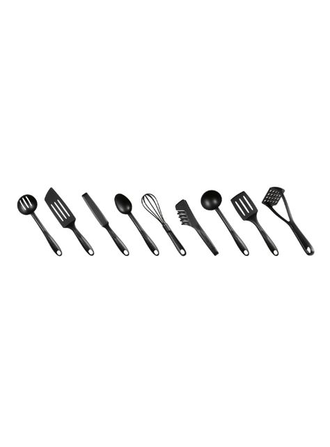Set 9 Utensilios de Cocina Bienvenue Negro-1