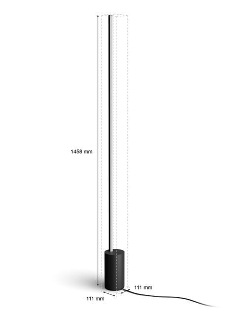 Lámpara de Pie Inteligente Gradient Signe Floor Black-1