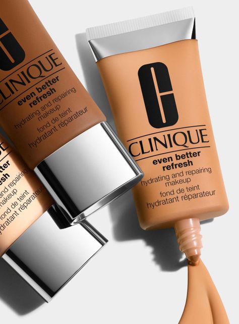 Base Clinique Maquillaje Even Better Refresh Hydrating and Repairing Makeup WN 76 Toasted Wheat-2