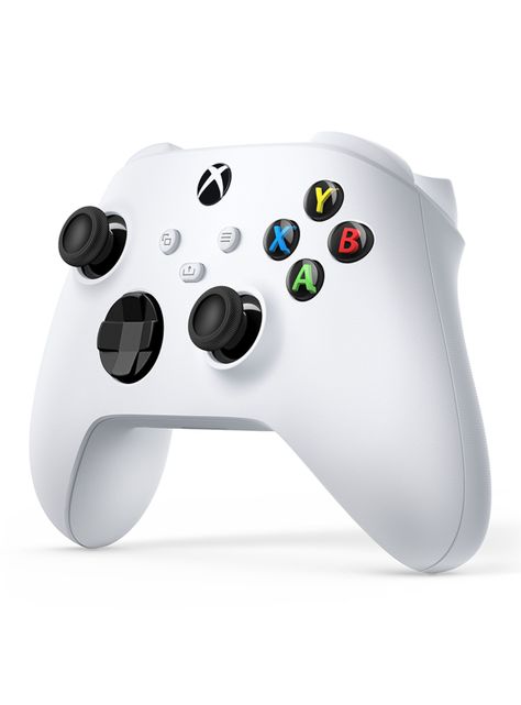 Control Gamer Inalámbrico Robot Blanco-1