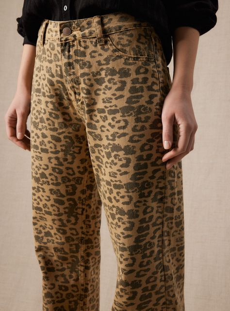 Jeans Estampado Leopardo Gatado-2