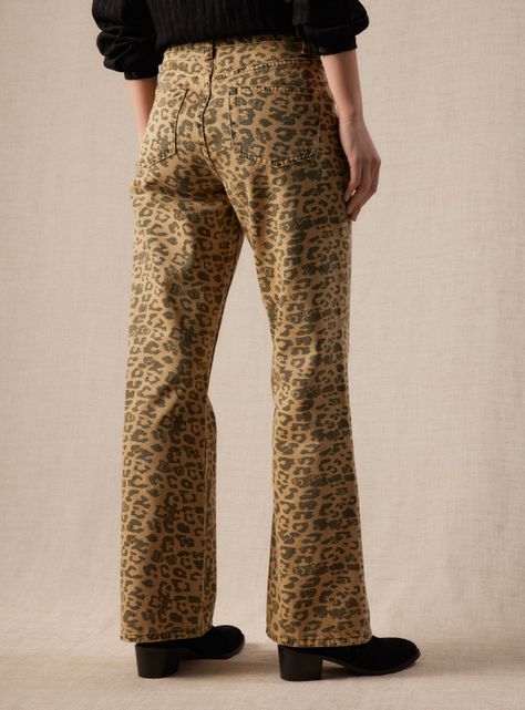 Jeans Estampado Leopardo Gatado-1