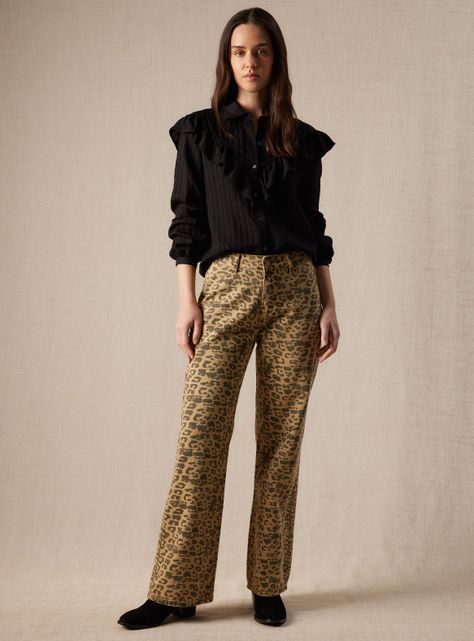 Jeans Estampado Leopardo Gatado-4