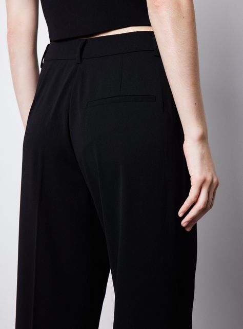 Pantalón Traje Recto Con Abertura Lateral-3