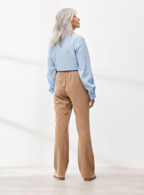 Pantalón de Vestir Tiro Medio Pretina-5