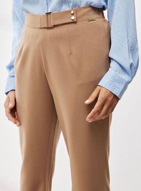 Pantalón de Vestir Tiro Medio Pretina-2