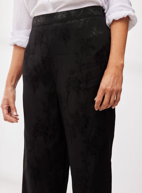 Pantalón Pierna Ancha Jacquard-2