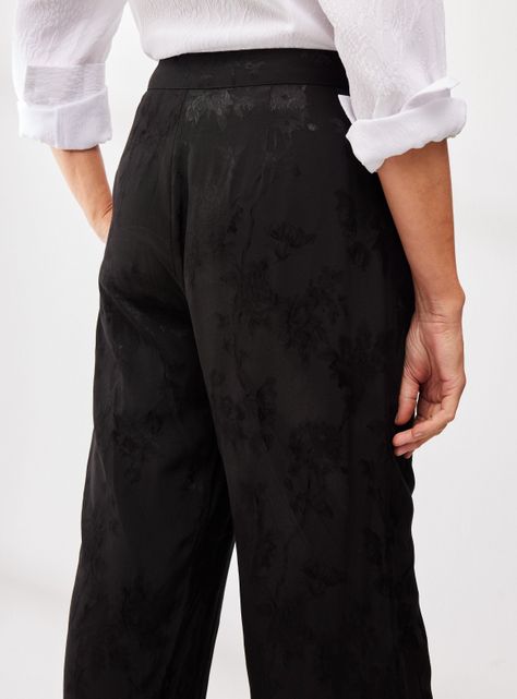 Pantalón Pierna Ancha Jacquard-3
