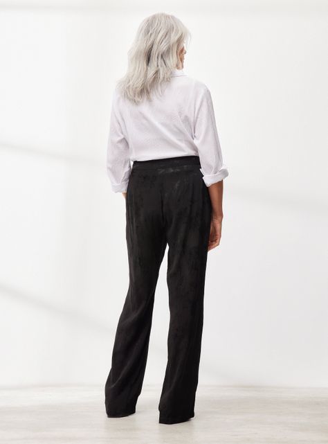 Pantalón Pierna Ancha Jacquard-5