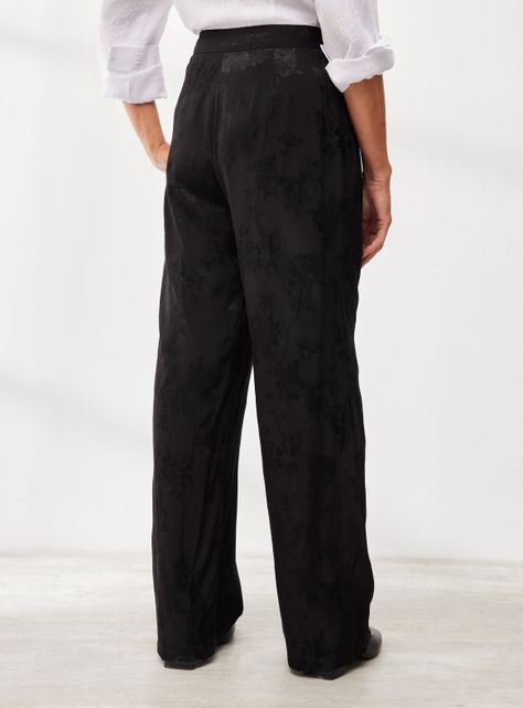 Pantalón Pierna Ancha Jacquard-1