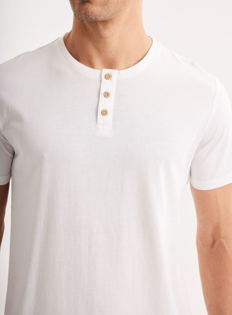 Polera Manga Corta Henley-3