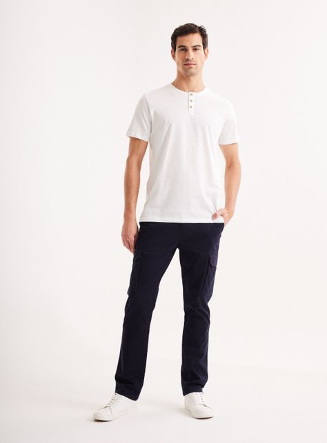 Polera Manga Corta Henley-4