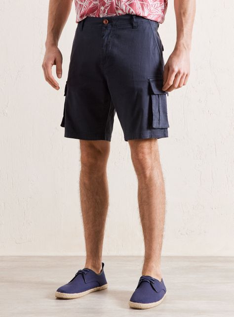 Bermuda Cargo Twill Algodón-0