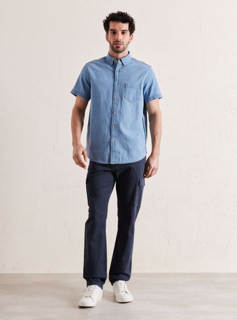 Pantalón Cargo Algodón Elastano-4