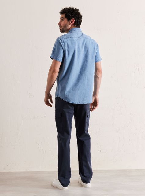 Pantalón Cargo Algodón Elastano-5