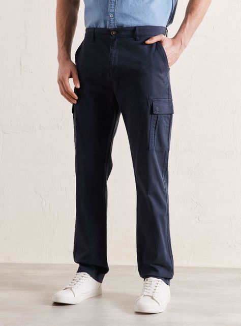 Pantalón Cargo Algodón Elastano-0