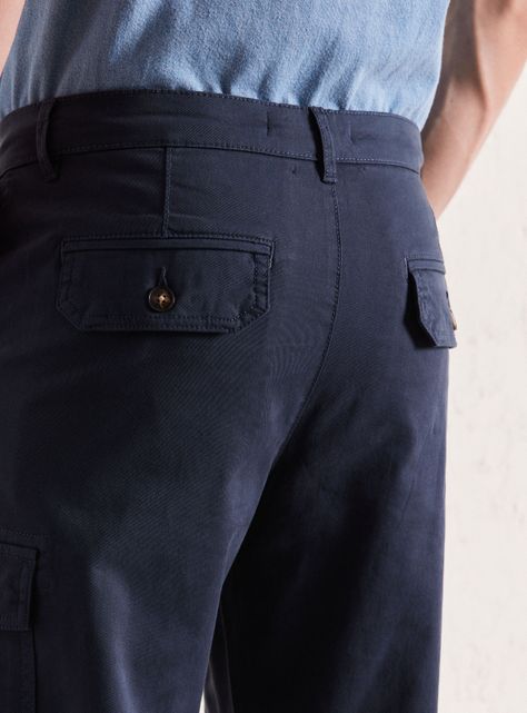 Pantalón Cargo Algodón Elastano-3
