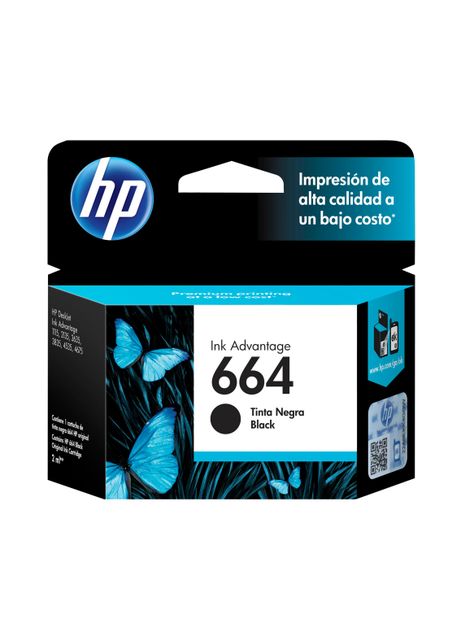 Cartucho HP Tinta Hp 664 Negro Original-0