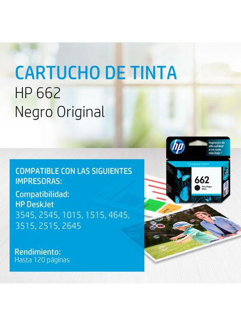 Cartucho HP Tinta Hp 664 Negro Original-1
