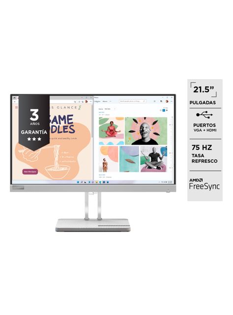 Monitor LED 22" FHD L22e-40 AMD FreeSync 75Hz-2