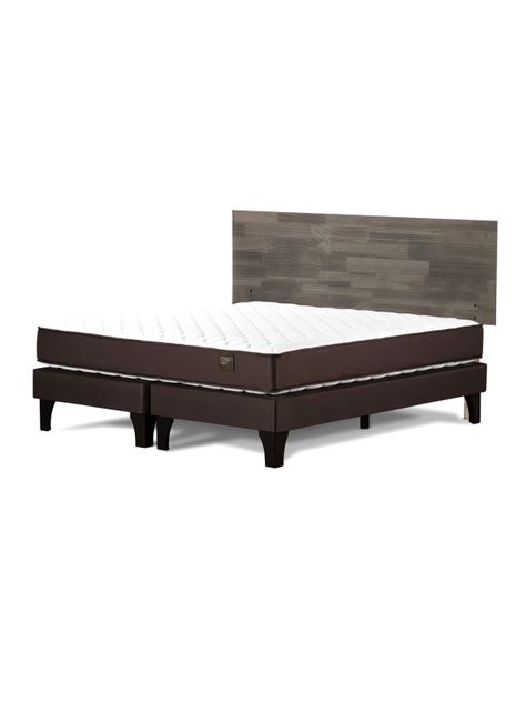 Cama Europea Ergo T Base Dividida 2 Plazas + Respaldo Tabor-0