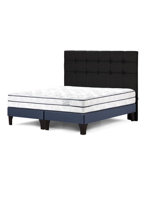 Cama Europea Autonomy Sky King + Respaldo Oscuro-0