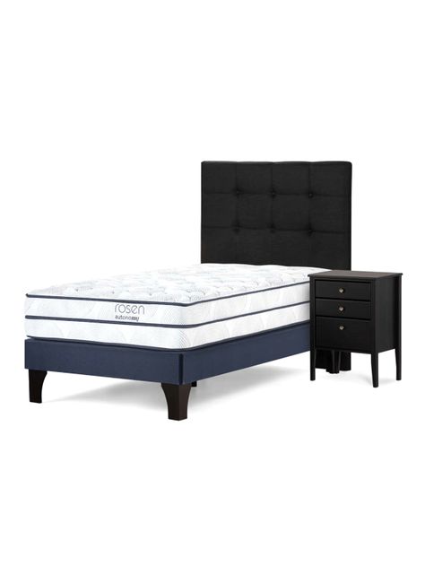 Cama Europea Autonomy Sky 1.5 Plazas + Set de Muebles-0