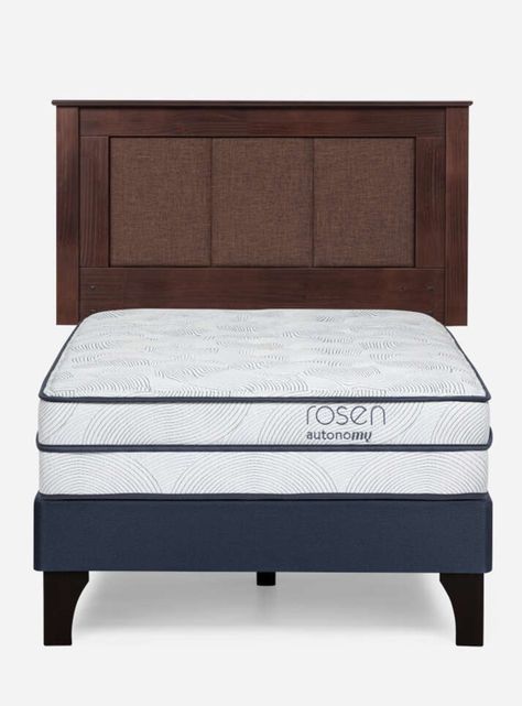 Cama Europea Autonomy Sky 1.5 Plazas + Respaldo-1