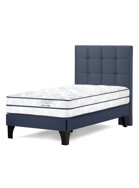 Cama Europea Autonomy Sky 1.5 Plazas + Respaldo-0