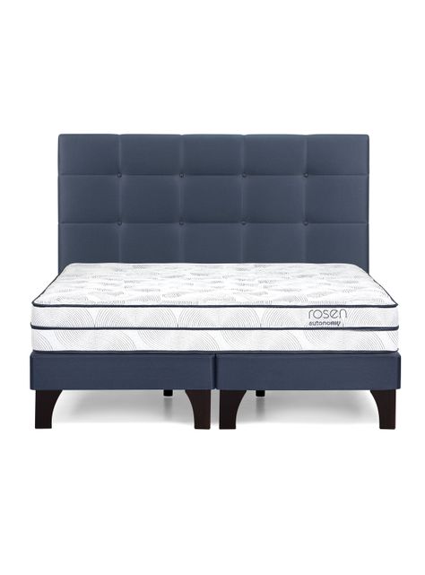 Cama Europea Autonomy Sky Base Dividida 2 Plazas + Respaldo-1