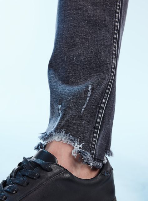 Jeans Skinny Roturas Rodilla Bota-3