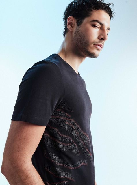 Polera Print Textura Volumen Brillante-3